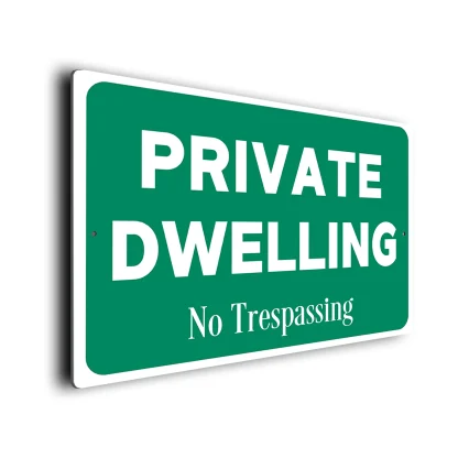 Private Dwelling Sign