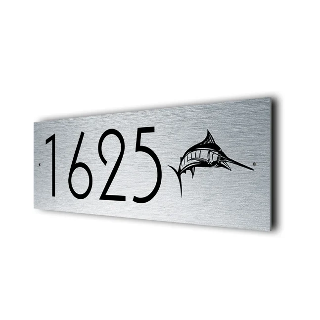 Marlin Address Sign Custom Marlin Address Sign