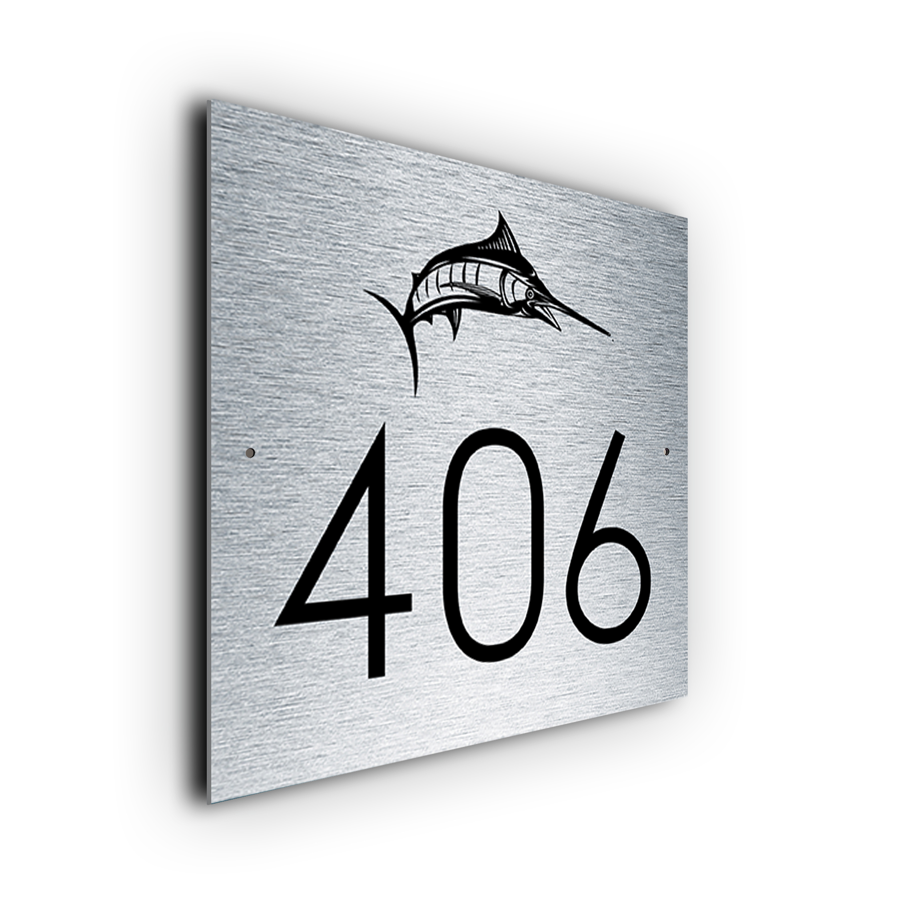 Custom Marlin House Number Sign