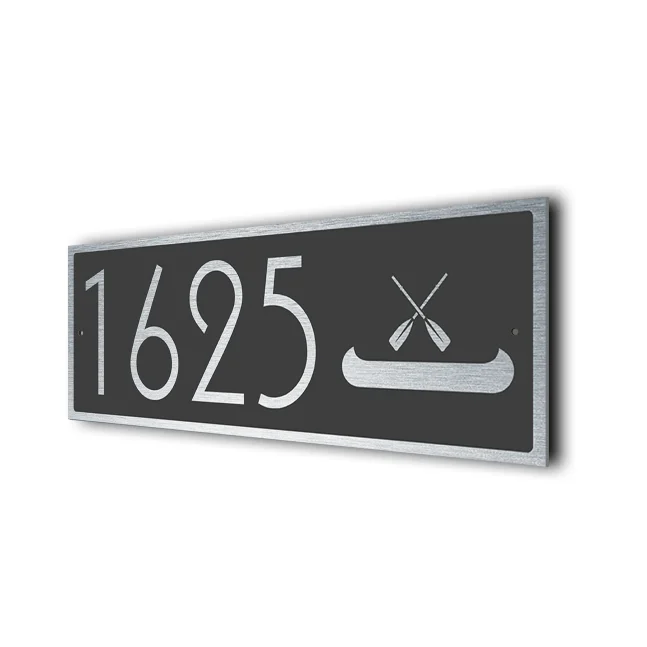 Modern Canoe Address Sign Canoe Address Sign