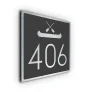 Canoe House Number Sign
