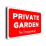 Private Garden Sign