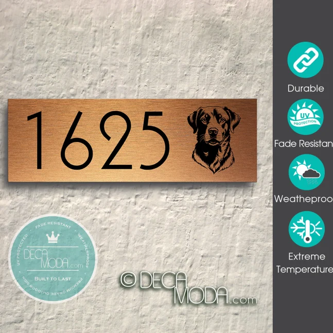 Weatherproof Dog Address Sign Dog Address Sign