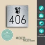 Dog House Number Sign