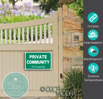 Private Community Sign
