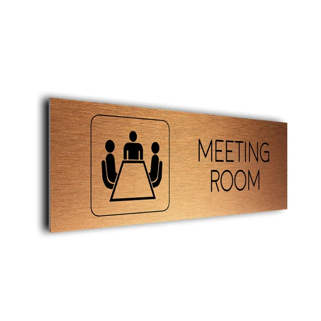 Copper Meeting Room Sign Meeting Room Sign