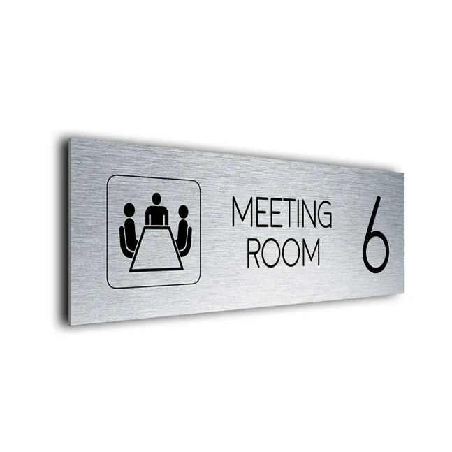 Meeting Room Number Sign Custom Meeting Room Sign