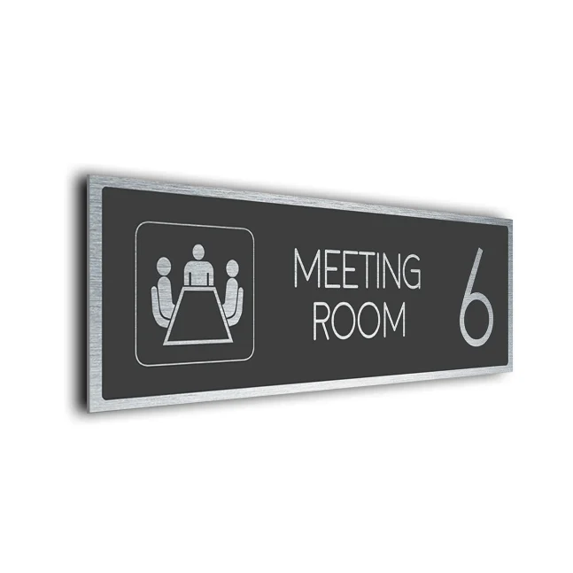 Modern Meeting Room Sign Custom Meeting Room Sign