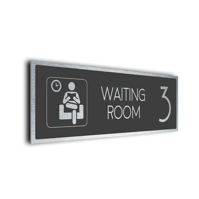 Modern Waiting Room Number Sign Waiting room Number sign