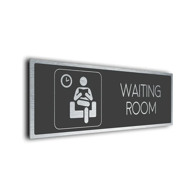 Modern Waiting Room Sign Waiting Room Sign