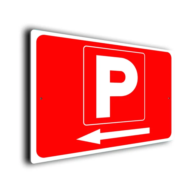 Red Car Park Symbol Sign Car Park Symbol Sign