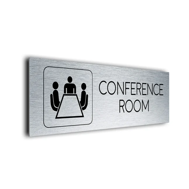 Silver Conference Room Sign Conference Room Sign