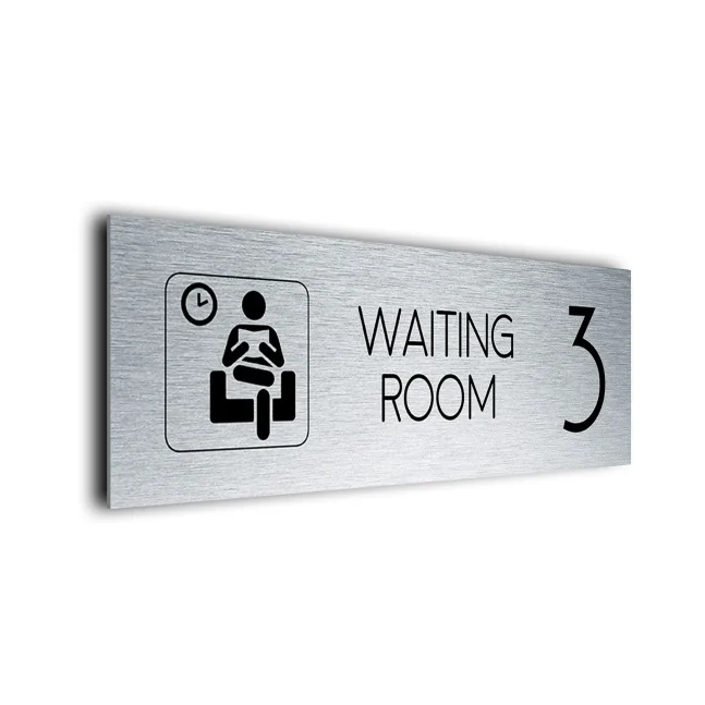 Waiting Room Number Sign Waiting room Number sign