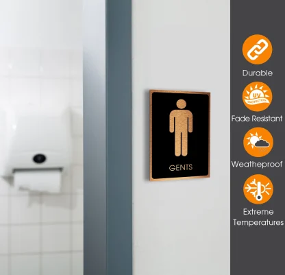 Gents Restroom Symbol Sign - Image 5