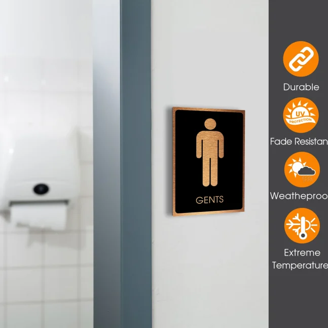 Durable Toilet Symbol Sign Durable Toilet Symbol Sign