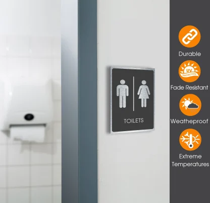 Traditional Toilets Sign