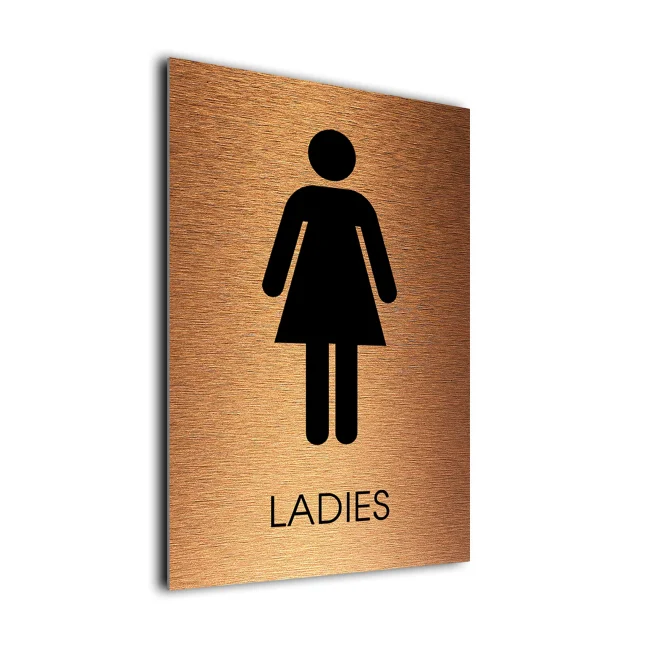 Ladies Toilet Symbol Sign Copper Ladies Toilet Symbol Sign