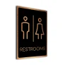 Modern Restrooms Sign