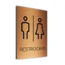 Modern Restrooms Sign