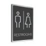 Modern Restrooms Sign