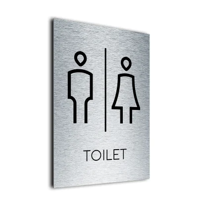 Modern Toilet Symbol Sign
