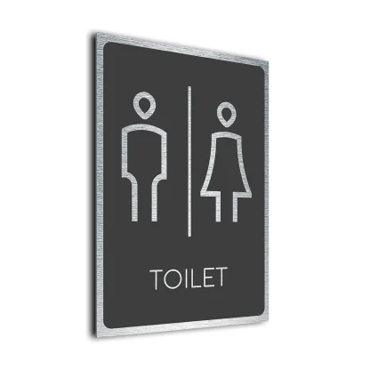 Modern Toilet Symbol Sign