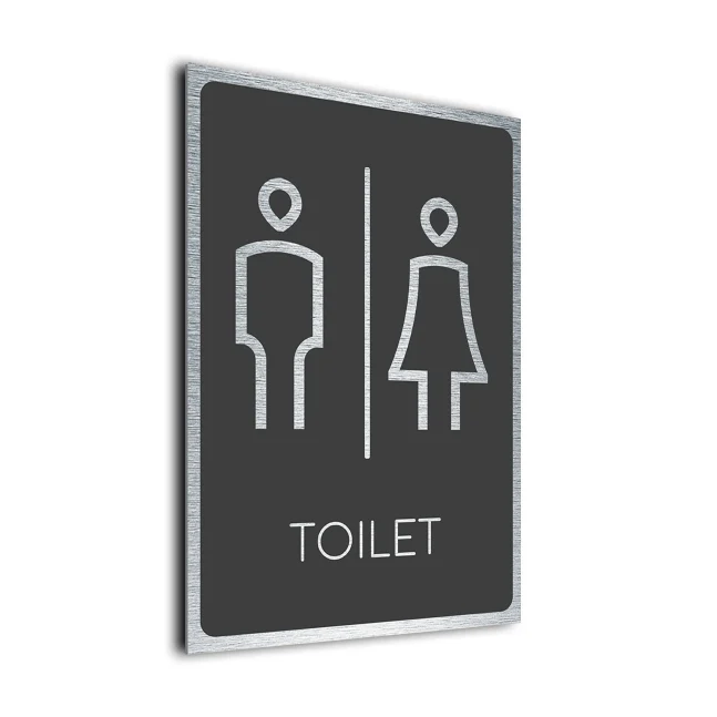 Modern Toilet Symbol Sign