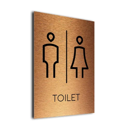 Modern Toilet Symbol Sign