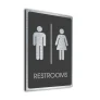 Traditional Restrooms Sign