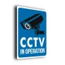Blue CCTV Sign