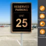 Reserved Parking Unit Number Sign