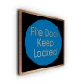 Fire Door Keep Locked Sign