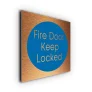 Fire Door Keep Locked Sign