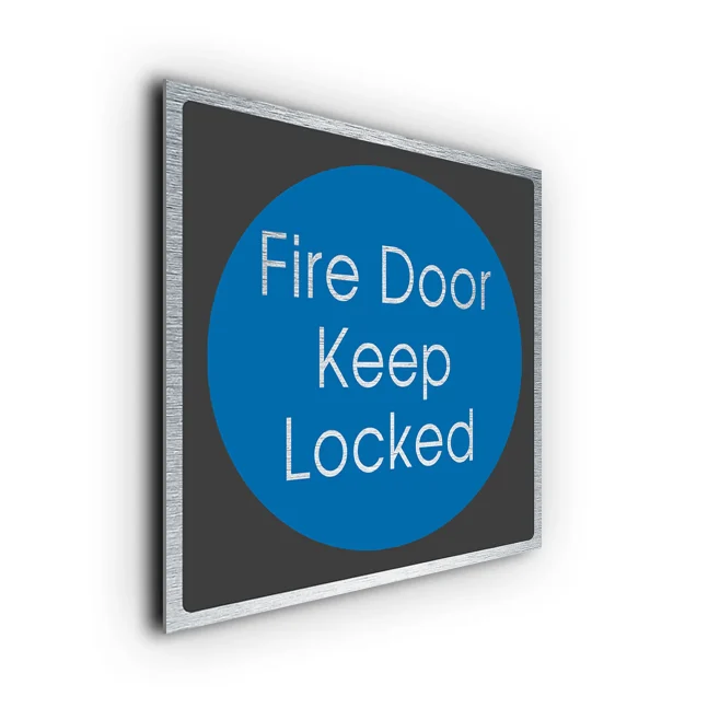 Fire Door Keep Locked FDKL206-GS Fire Door Keep Locked Sign
