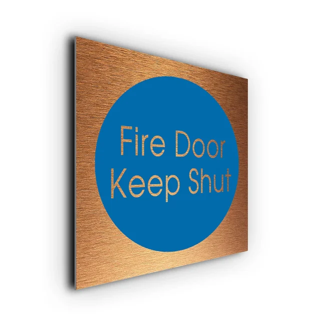 Fire Door Keep Shut FDKS205-CB Fire Door Keep Shut Sign