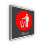 Trash sign