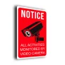 Notice Monitored CCTV Sign