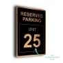 Reserved Parking Unit Number Sign