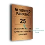 Reserved Unit Number Parking Sign
