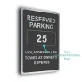 Reserved Unit Number Parking Sign