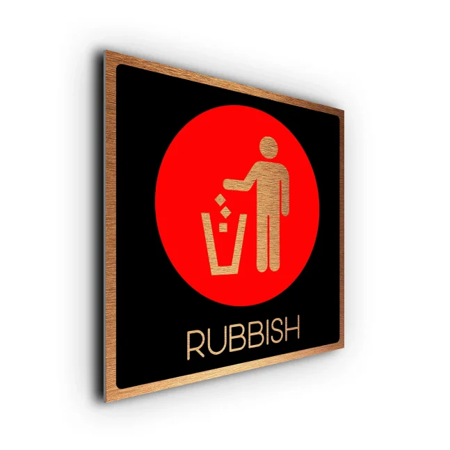 Rubbish Sign Rubbish Sign