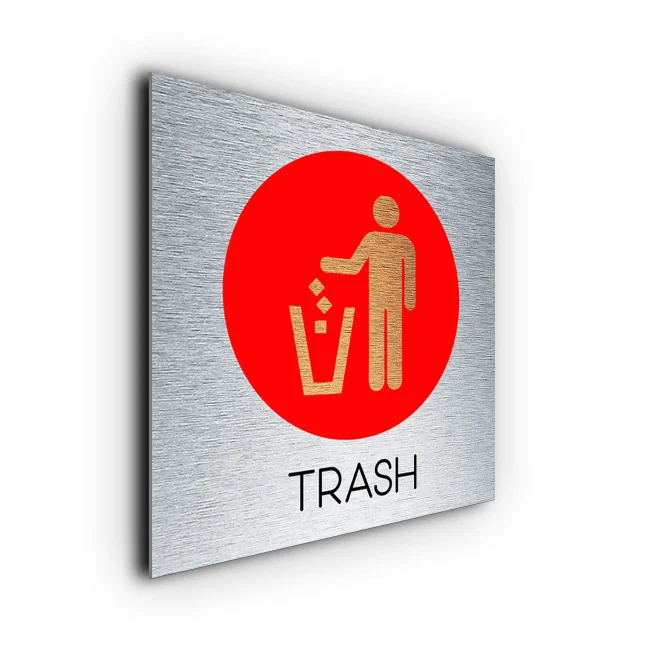 Self AdhesiveTrash Signs Trash sign