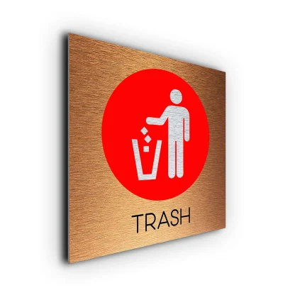 Trash sign