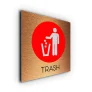 Trash sign