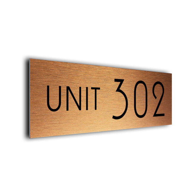 Unit Number Sign UNI224-CB Unit Number Sign
