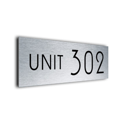Unit Number Sign