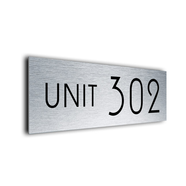 Unit Number Sign UNI224-SB Unit Number Sign