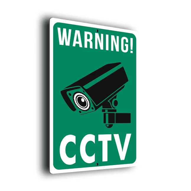 Warning CCTV Sign CCTV215 Green Warning CCTV Signs