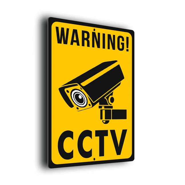 Warning CCTV Sign CCTV215 Yellow Warning CCTV Signs