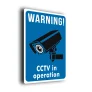 Warning CCTV in Operation Sign